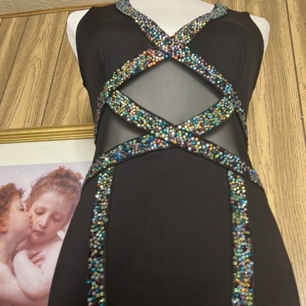 Avec Black Rhinestone Dress - Picture 16 of 16